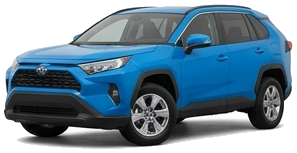 Blue compact SUV
